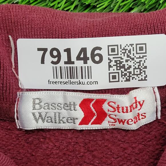 Vintage 80s MOD Collared Sweatshirt XL 23x25 Colorblock - Picture 7 of 14